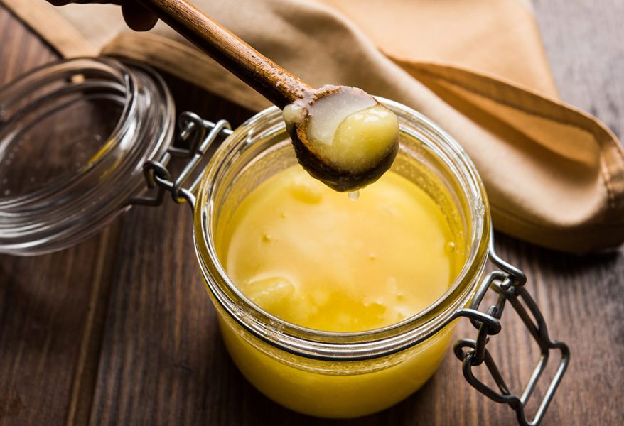 Clarified butter for an easy labor