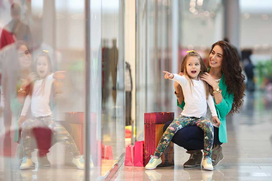 You miss her when you go on a shopping
