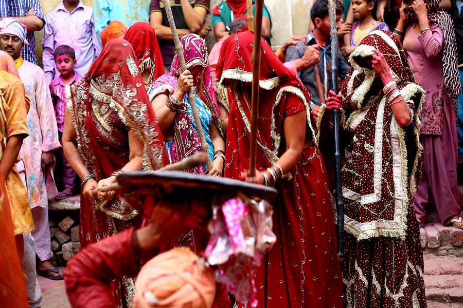 Lathmar Holi in Barsana