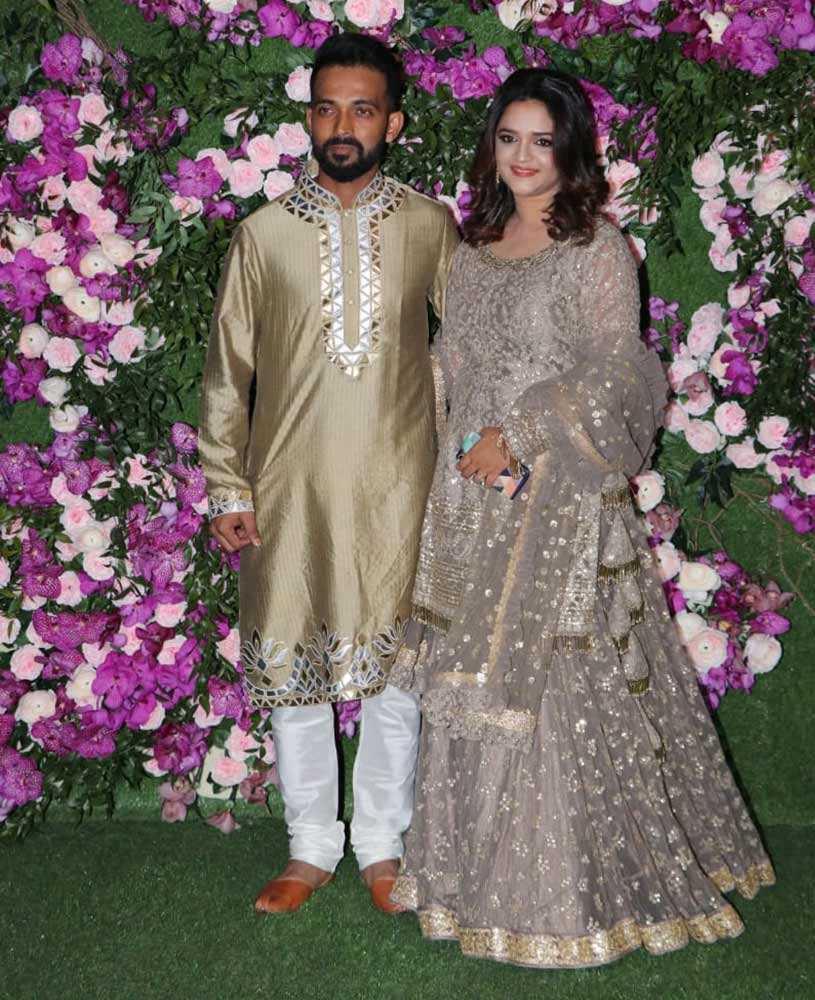 Ajinkya Rahane and his wife Radhika