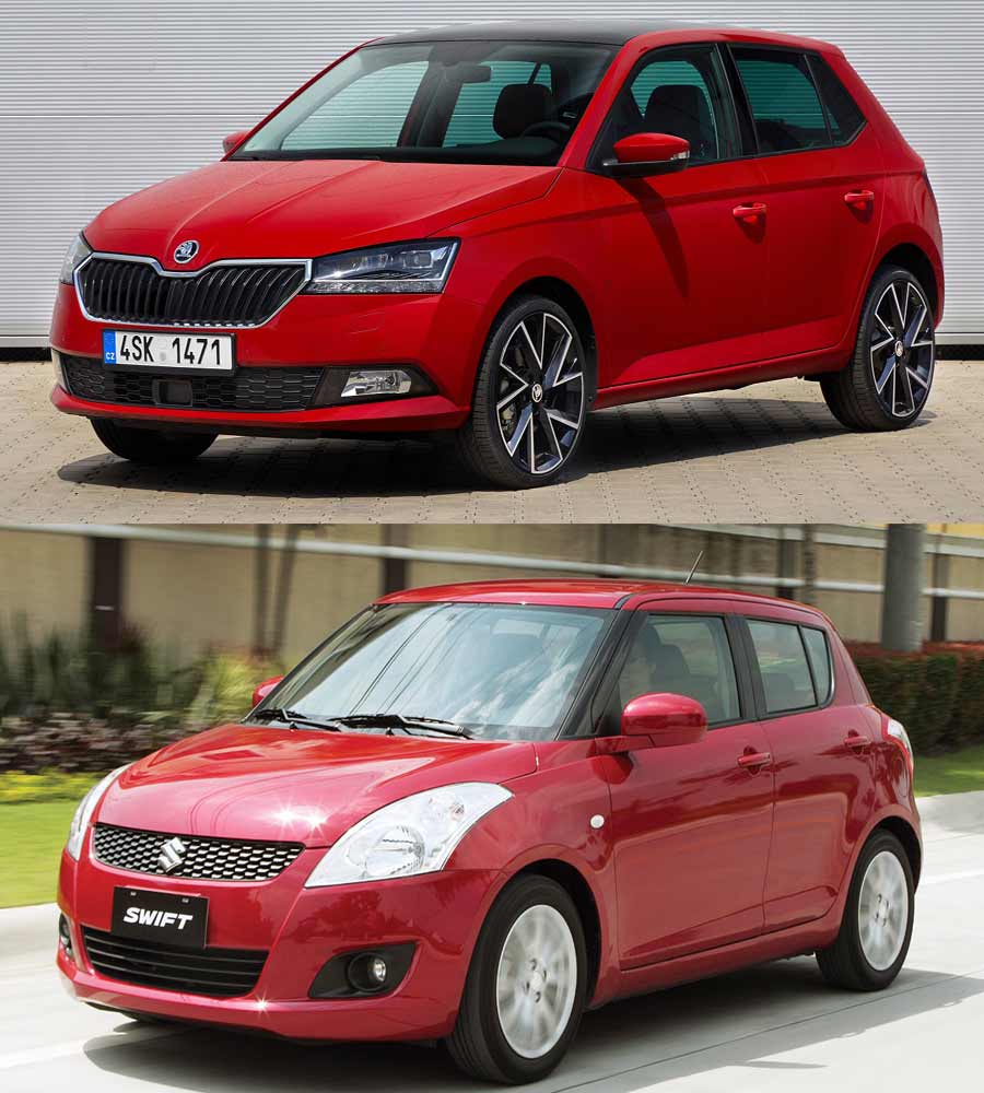 Skoda Fabia and Suzuki Swift