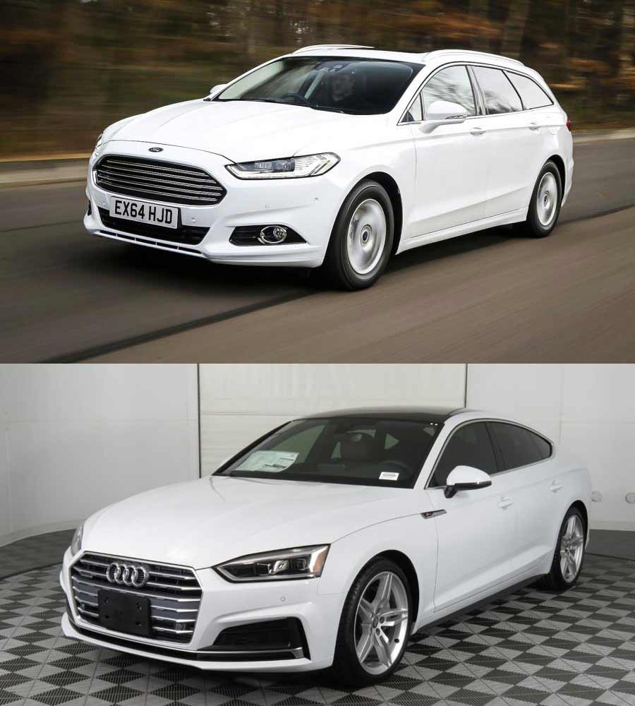 Ford Mondeo and Audi A5 Sportback