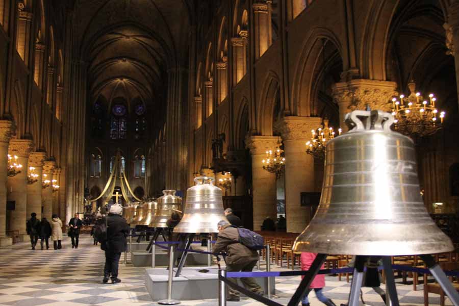 The cathedral is home to 10 bronze bells bell that weighs nearly 4 tons