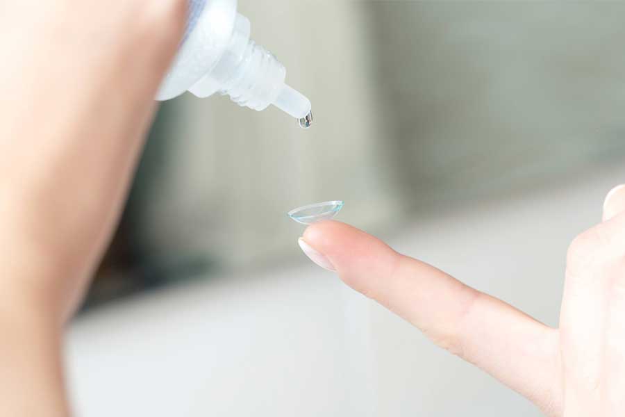 Clean your contact lenses