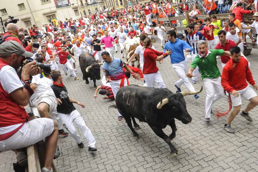 Pamplona Bull Run, Spain