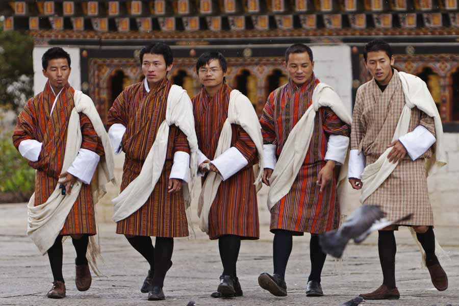 Bhutan’s work uniform is its nation dress