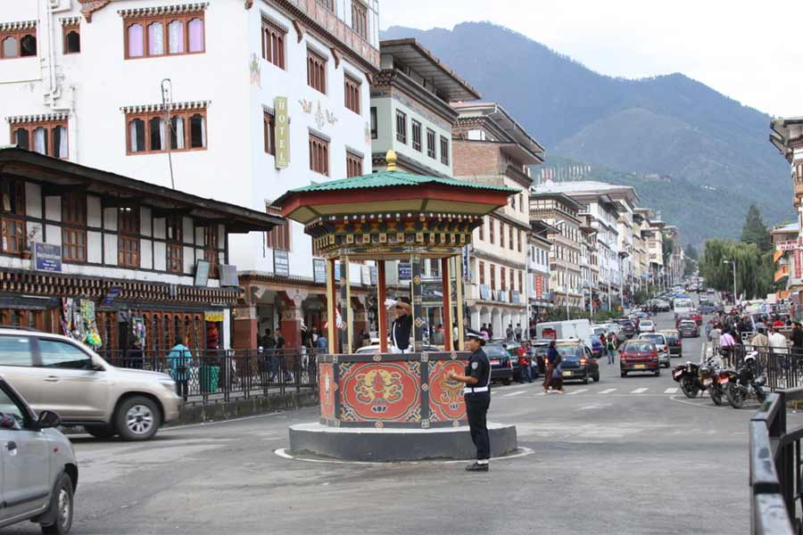 No Traffic Lights in Bhutan