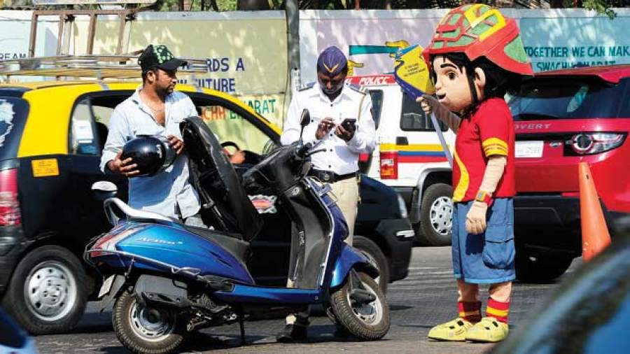 driving without a helmet