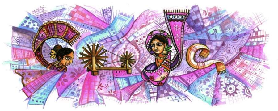 Pyla Vijay Kumar, Doodle Title Khadi, an evergreen Indian pride