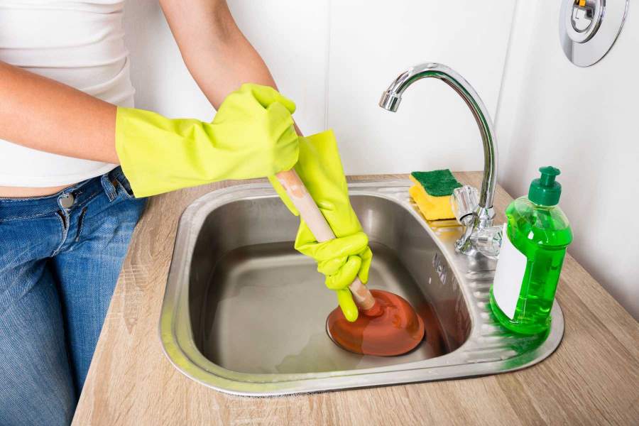 Dish Detergent to clean drain