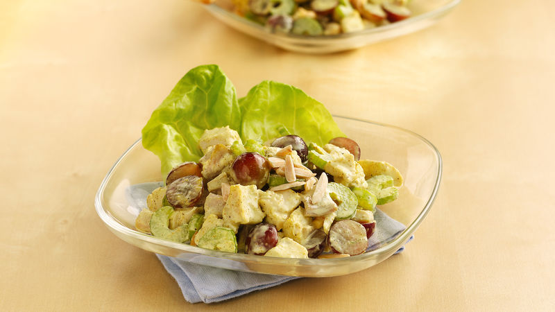 Curried Chicken Salad with Grapes and Cashews