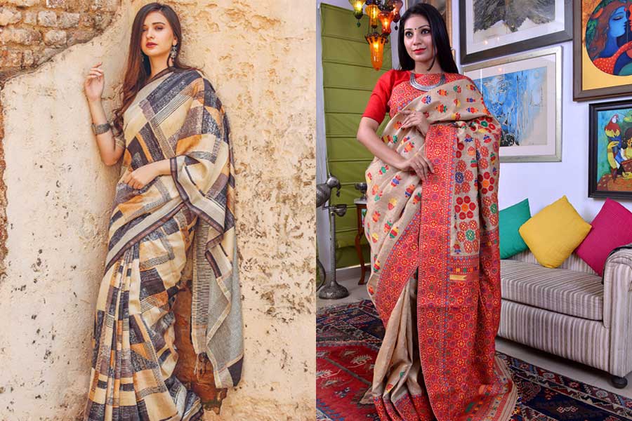 Muga Silk Saree