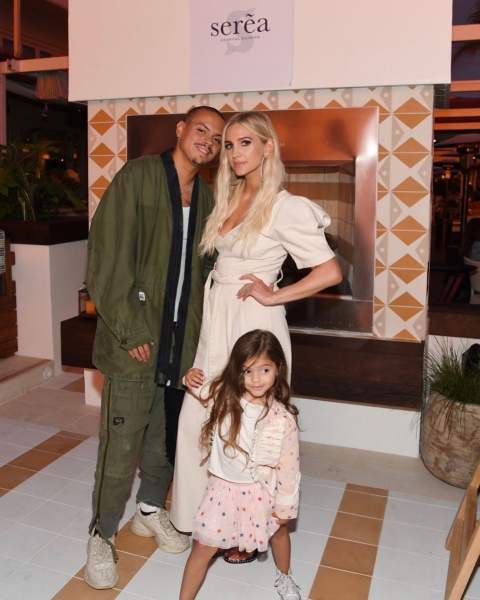 Ashlee Simpson with Evan Ross