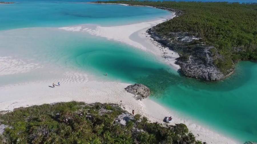 Exuma Cays beach Bahamas