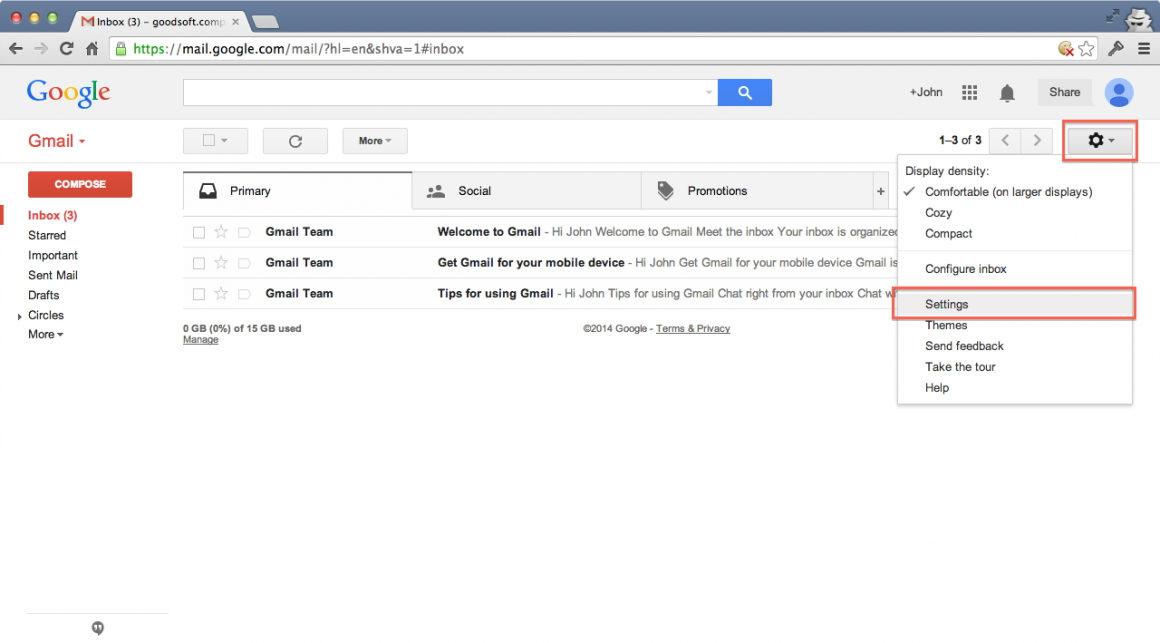 Gmail Settings