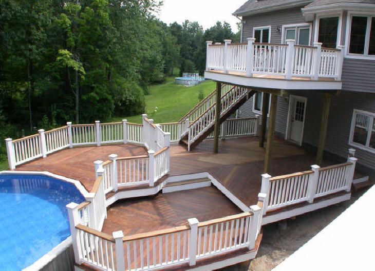 Multi-level Pool Deck Stairs