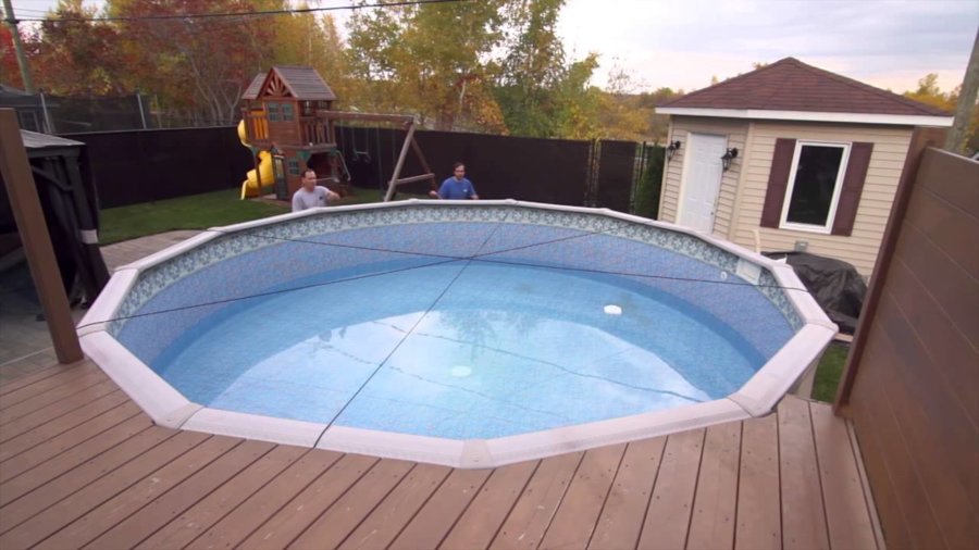 Pool with A Safety Cover