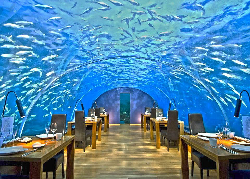 The Ithaa Undersea restaurant