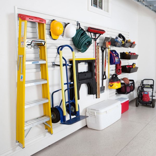 Storage wall in the garage