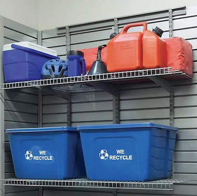 Recycling storage racks