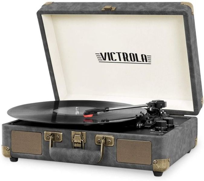 Victrola's 3-Speed Bluetooth Suitcase Record Player