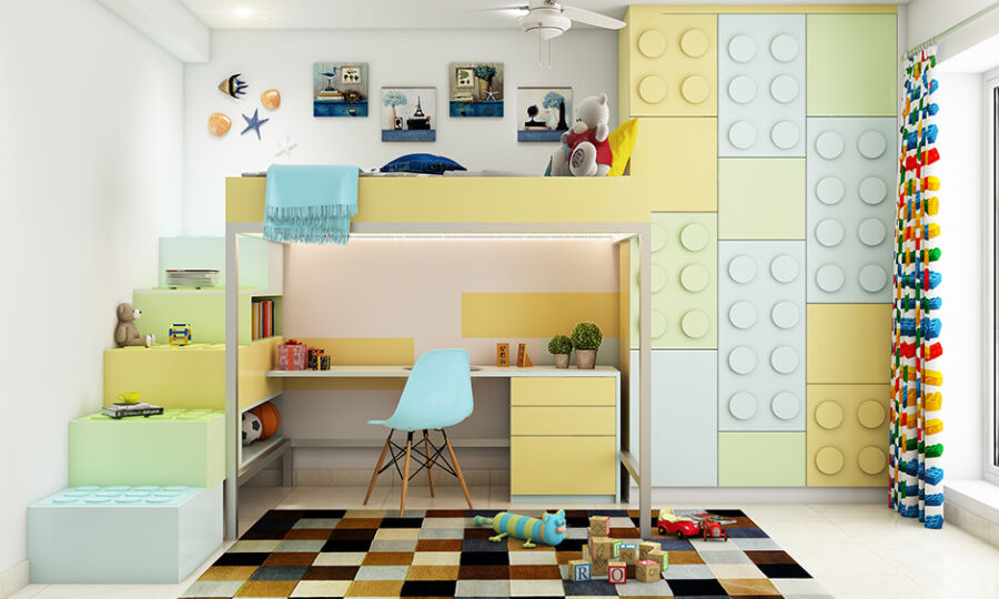 Storage for kids bedroom