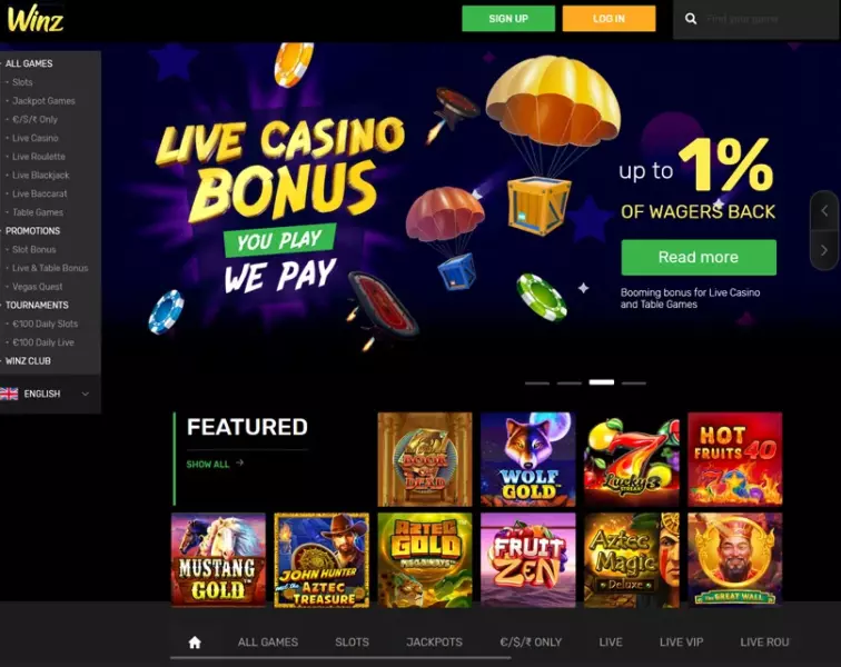 What is Winz Casino Offering