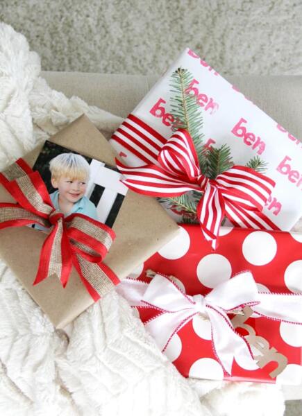 Photo-tag wrapping idea