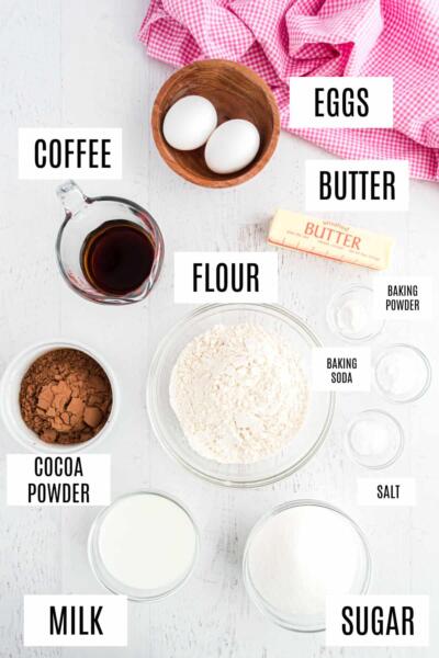 chocolate cake ingredients