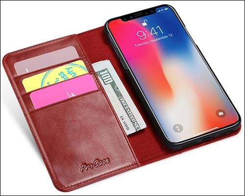 Procase iPhone X Wallet Case