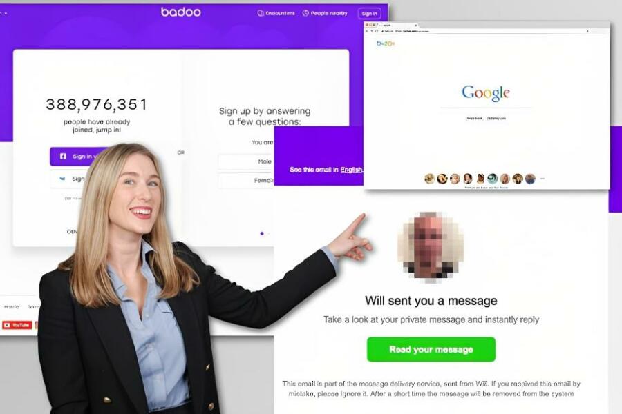 Sign in to Badoo on A Computer