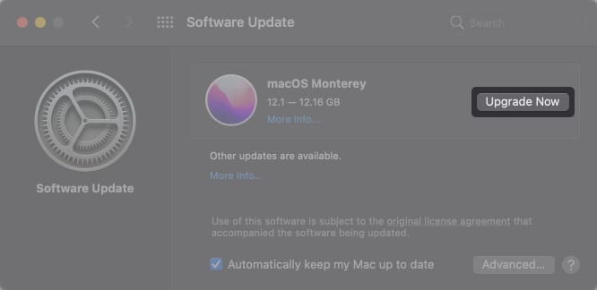 Update macOS