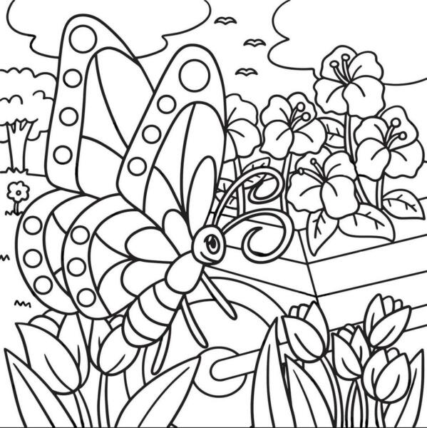 Butterfly Garden coloring